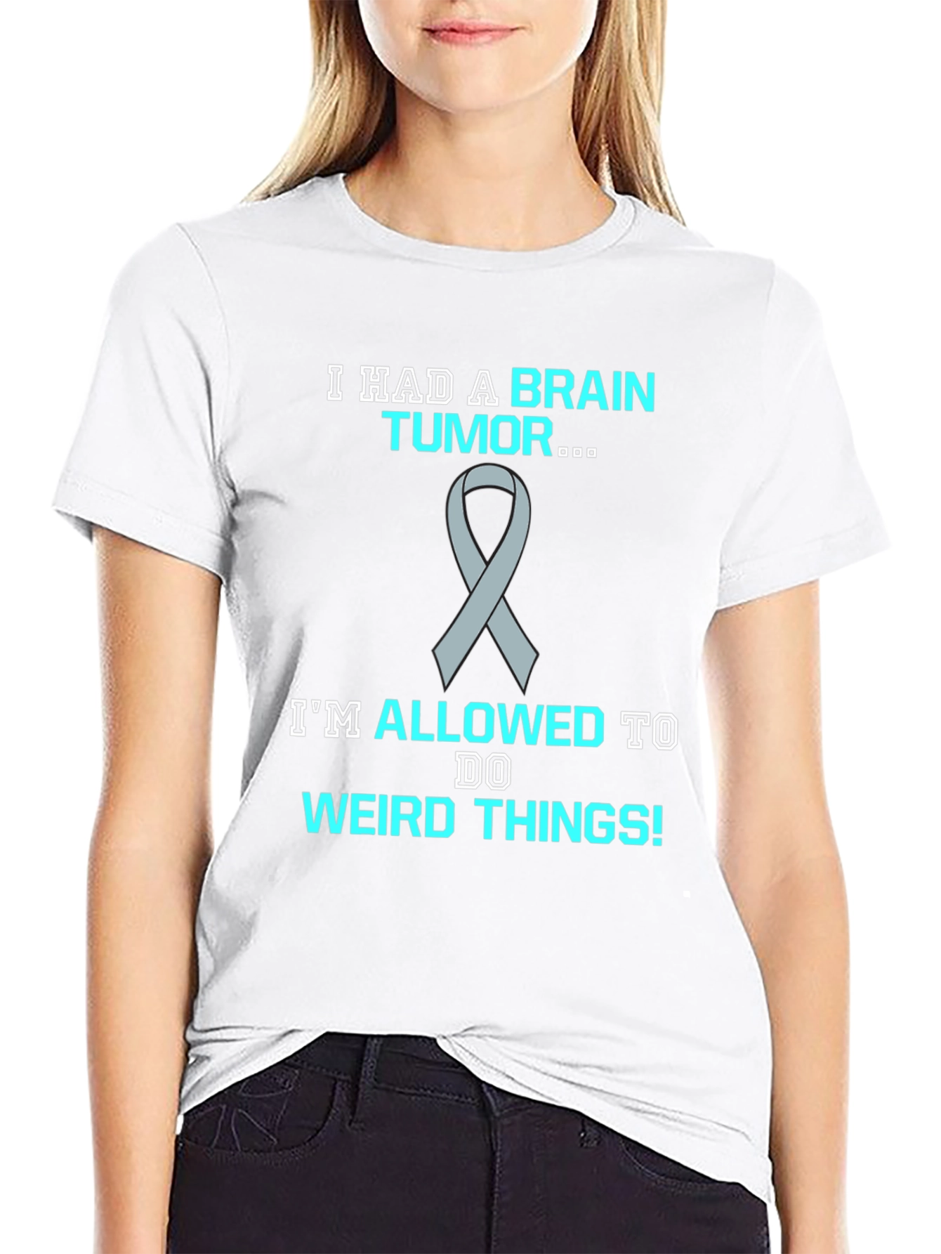 Brain Tumor Awareness T-Shirt - Funny Weird Things