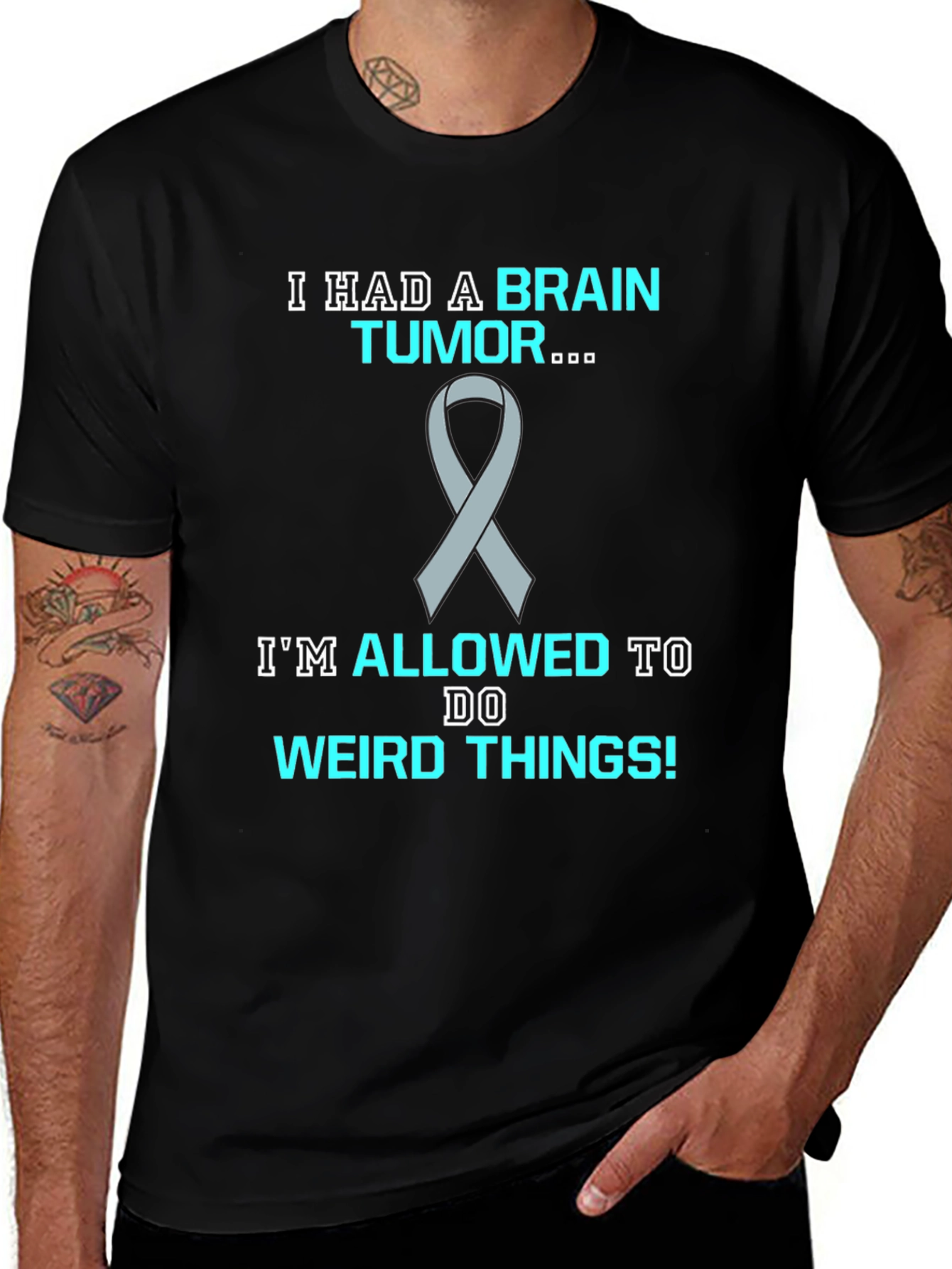 Brain Tumor Awareness T-Shirt - Funny Weird Things