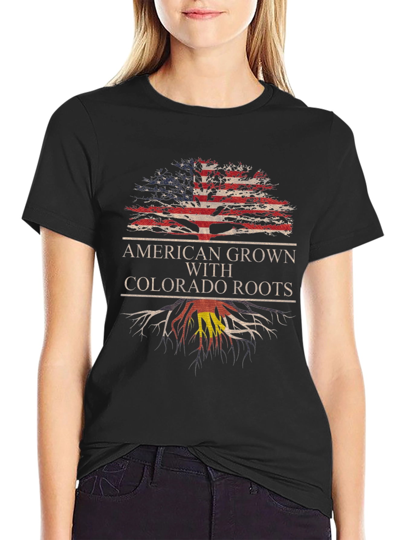 American Grown Colorado Roots Graphic Tee