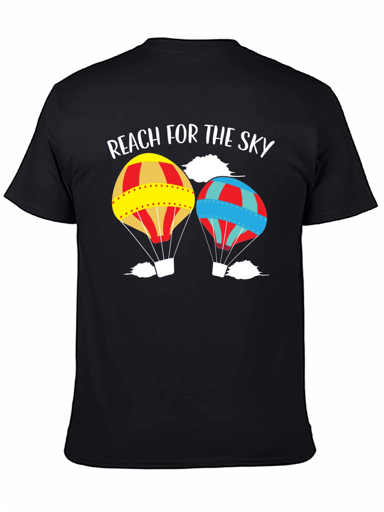 Reach for the Sky Hot Air Balloon Graphic Tee