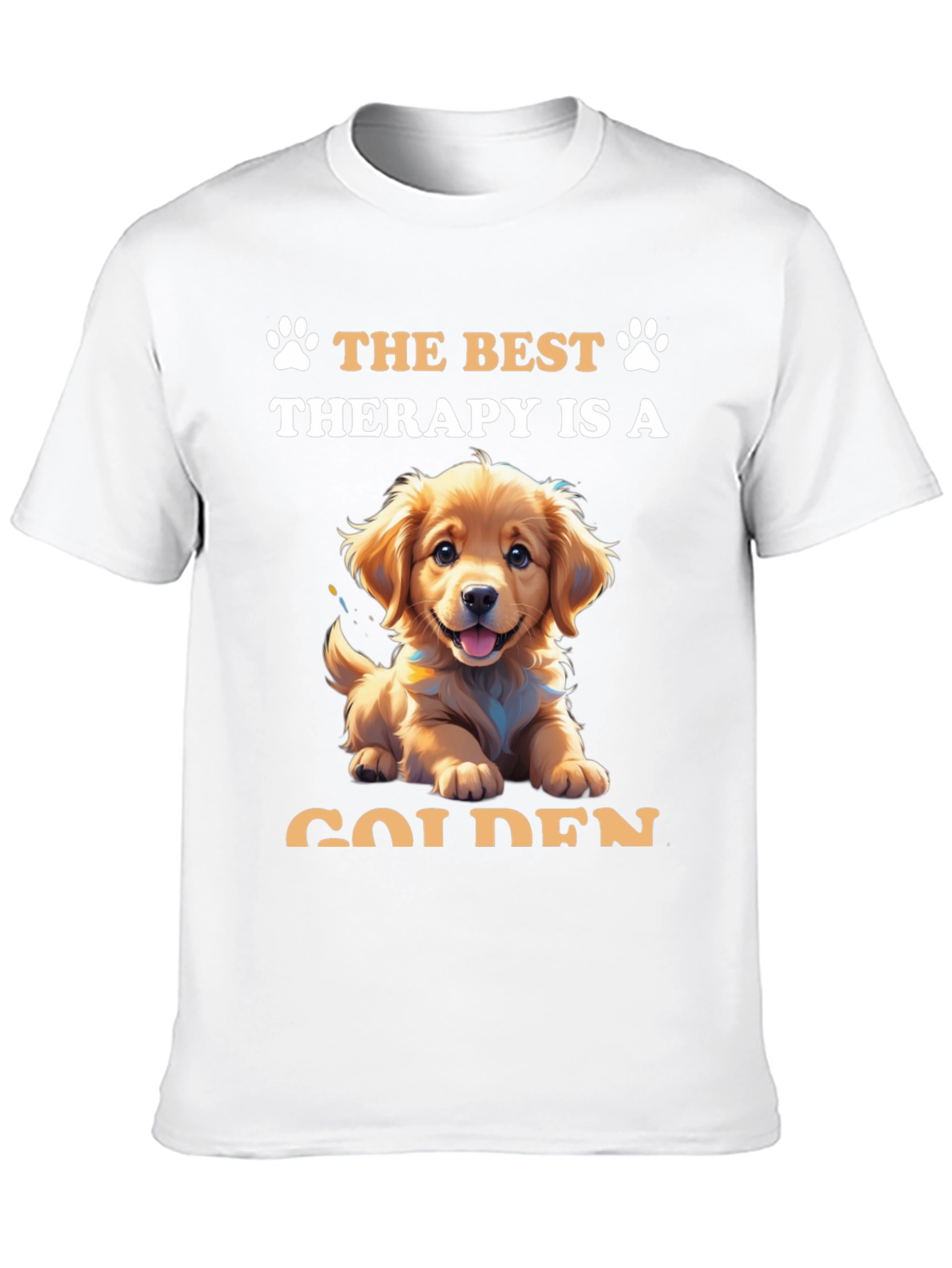 Golden Therapy Tee: Paw-some Comfort