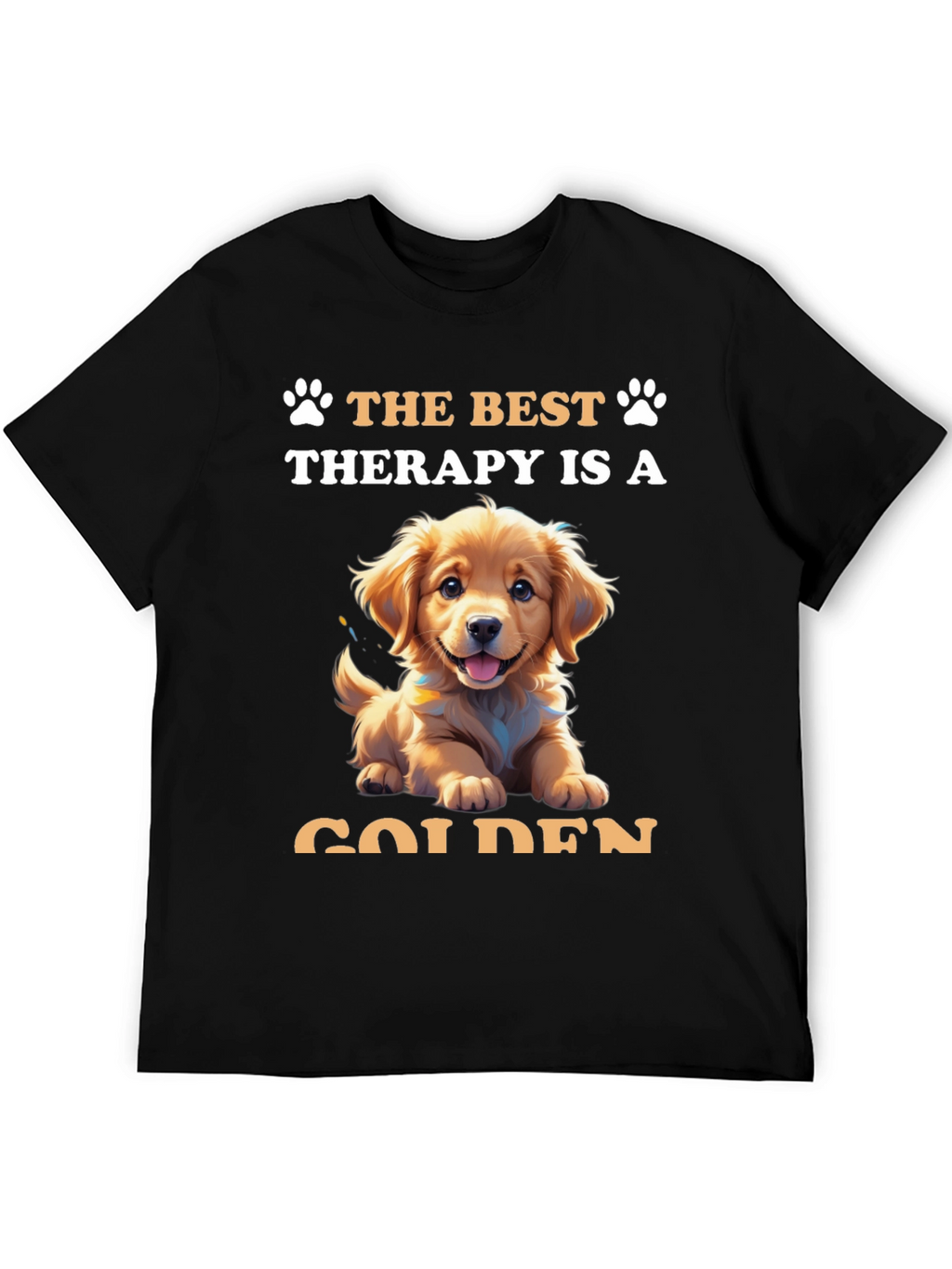 Golden Therapy Tee: Paw-some Comfort