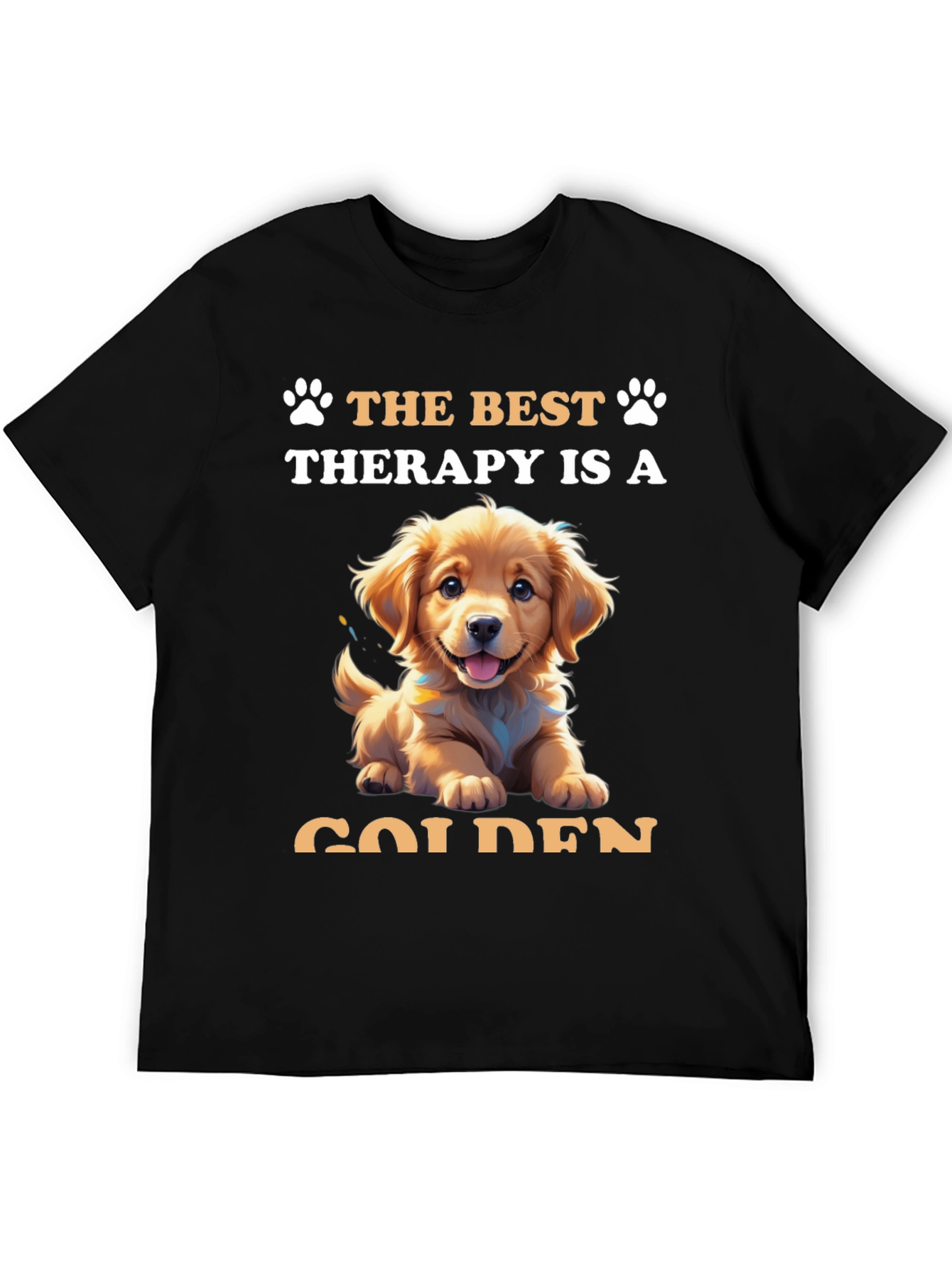 Golden Therapy Tee: Paw-some Comfort