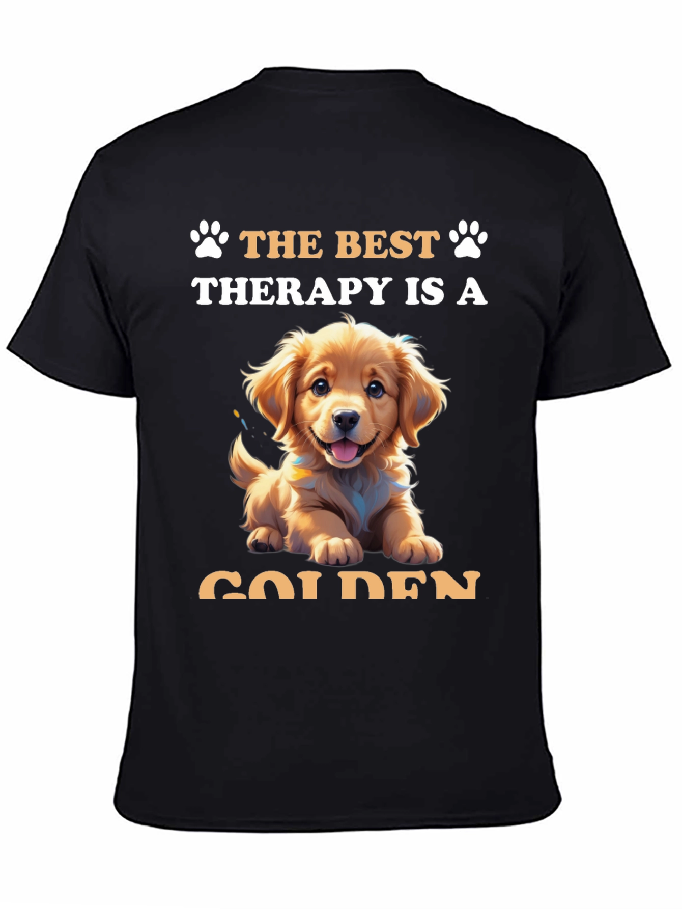 Golden Therapy Tee: Paw-some Comfort
