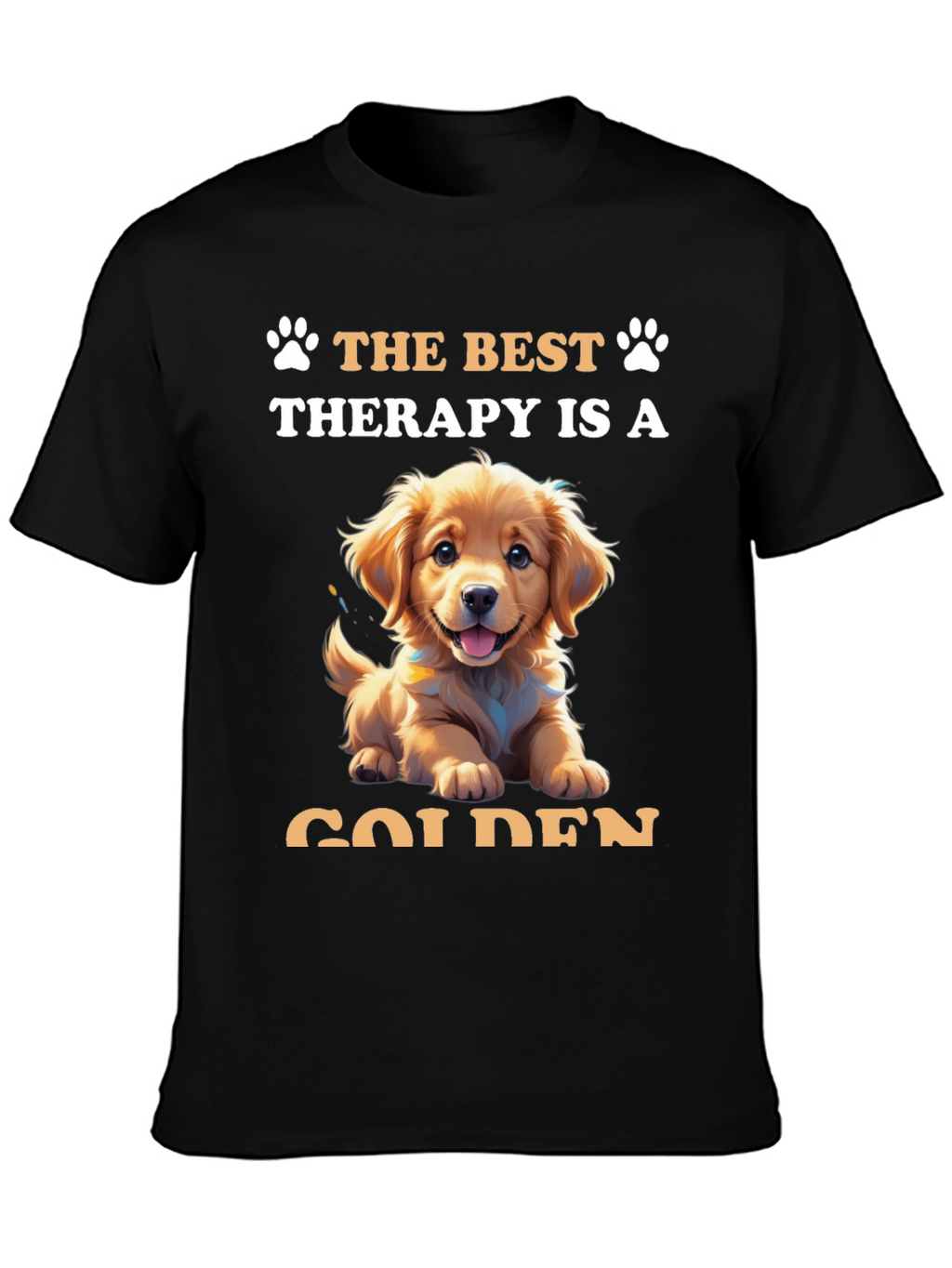 Golden Therapy Tee: Paw-some Comfort
