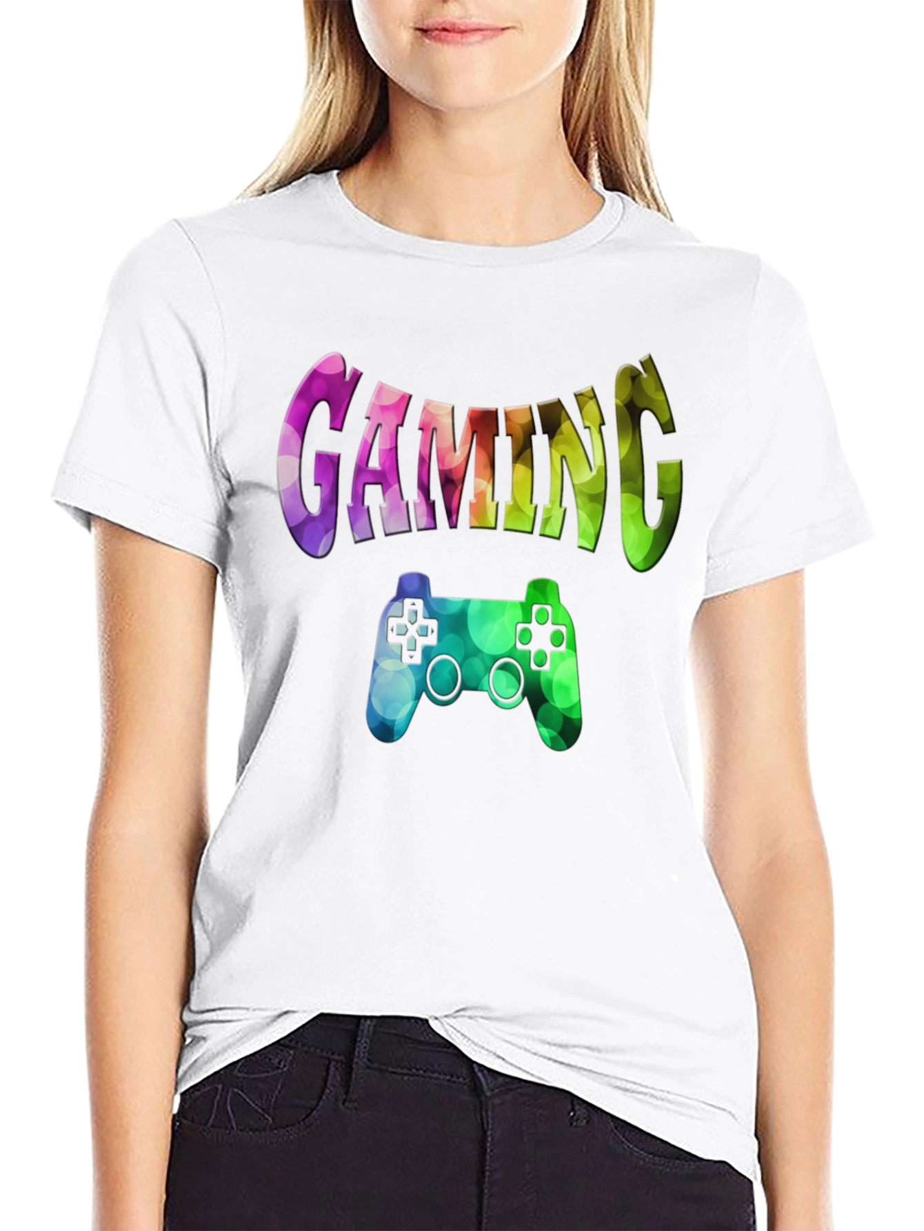 Gaming Controller Graphic Print T-Shirt