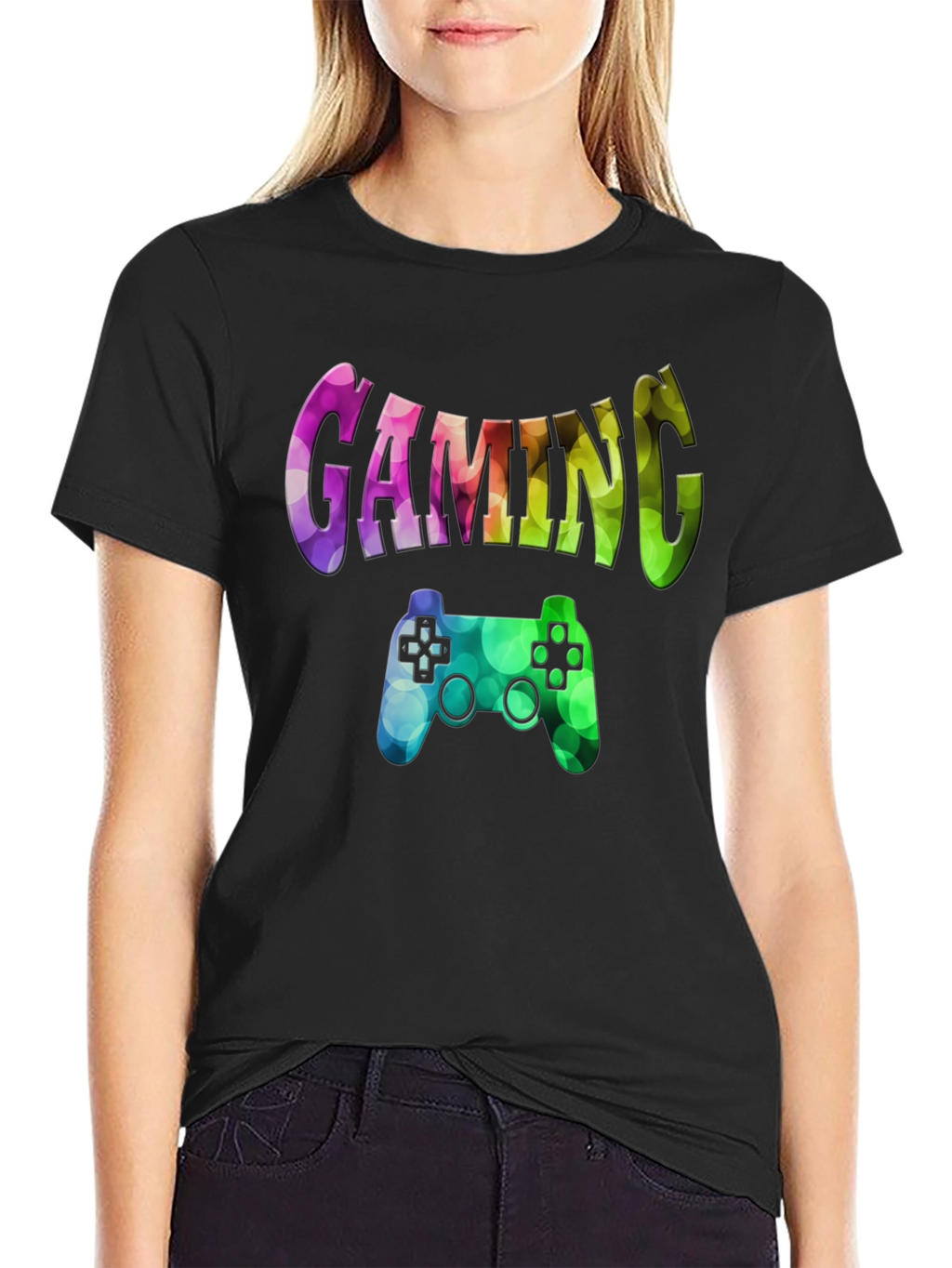 Gaming Controller Graphic Print T-Shirt