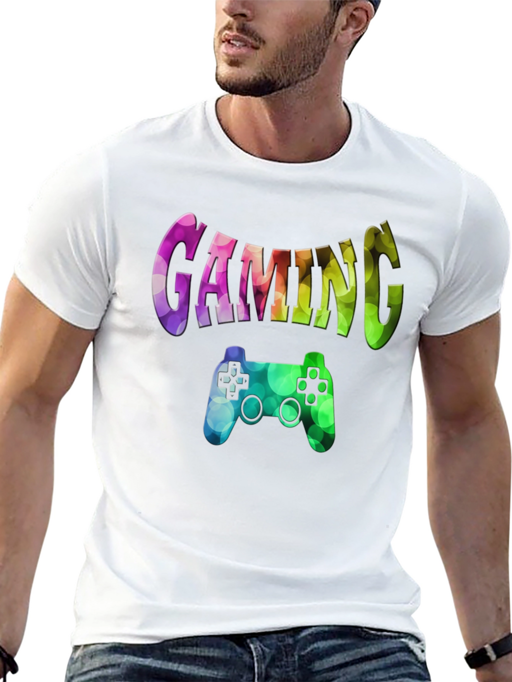 Gaming Controller Graphic Print T-Shirt