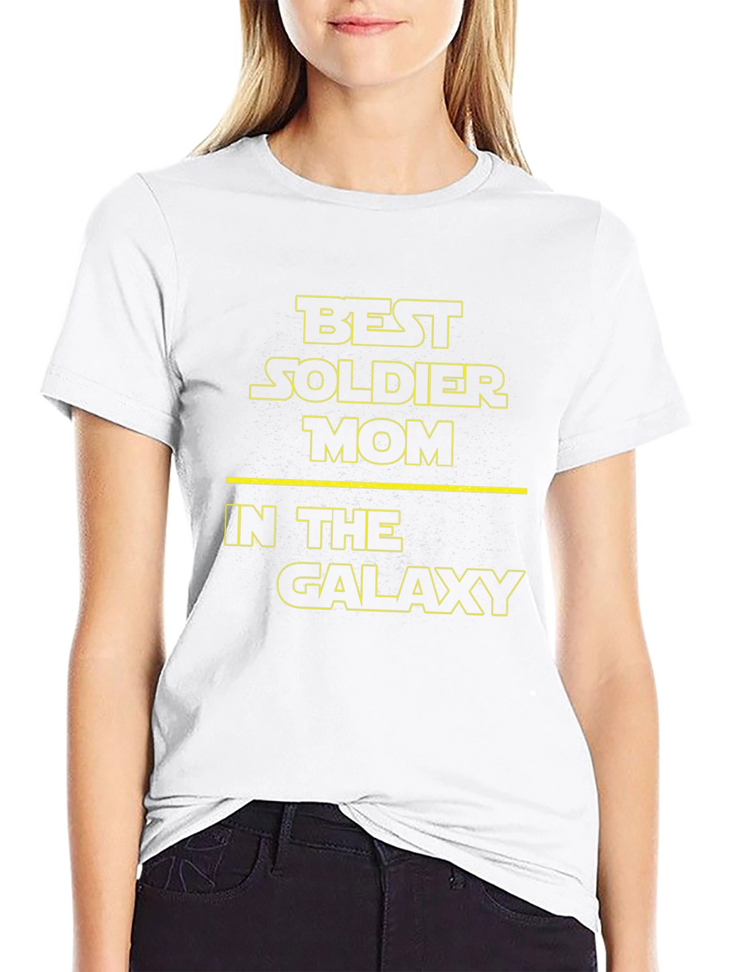 Best Soldier Mom T-Shirt - Galaxy Design