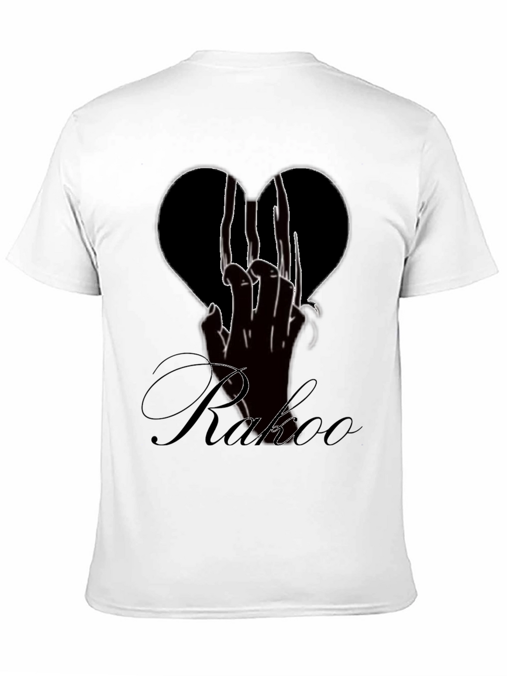 Edgy Black T-Shirt with Broken Heart Graphic