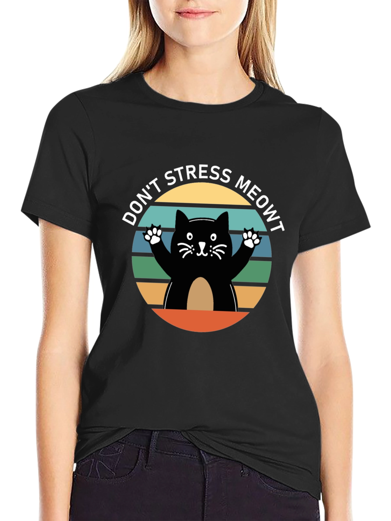 Dont Stress Meowt Funny Cat T-Shirt