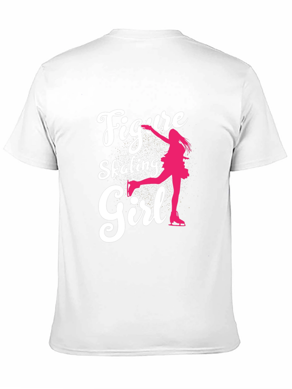 Figure Skating Girl Graphic Tee - Black Cotton T-Shirt