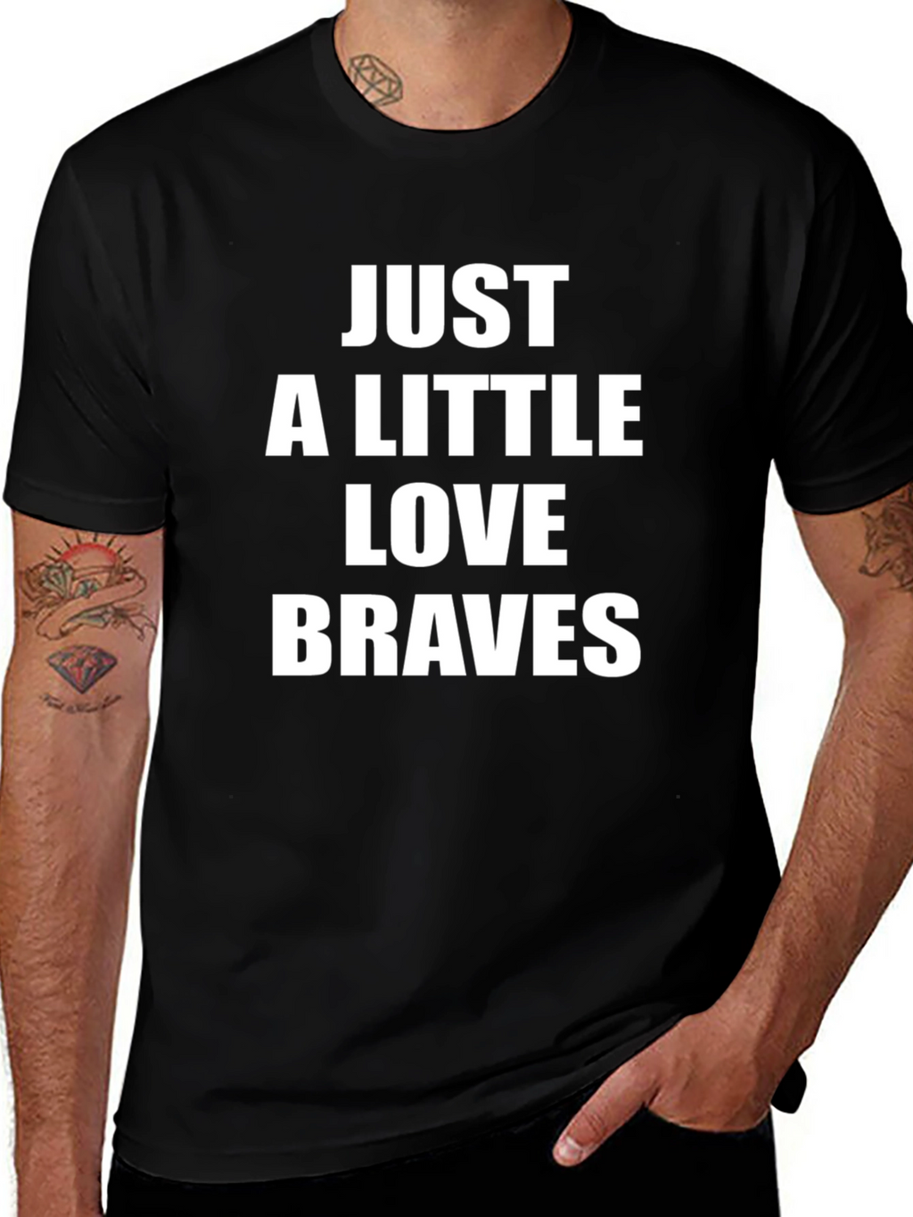 Just A Little Love Braves Graphic Tee
