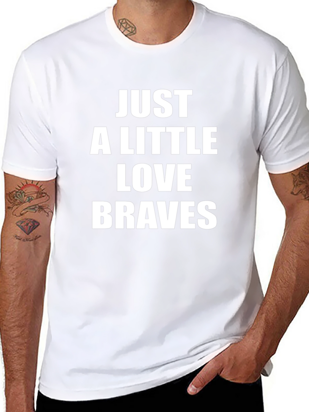 Just A Little Love Braves Graphic Tee