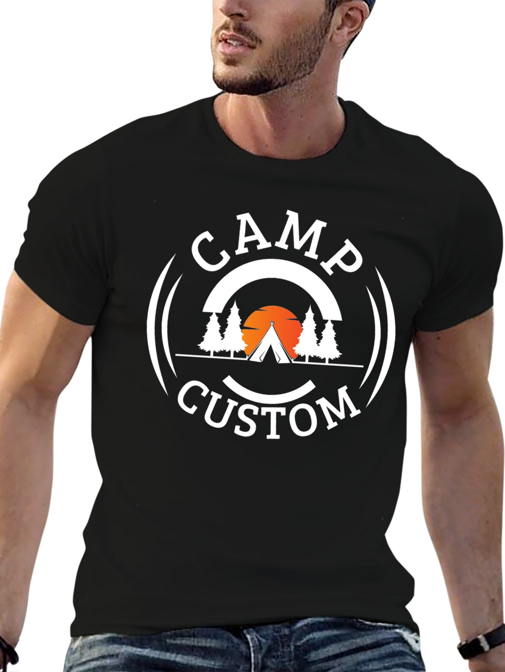 Camp Custom Black T-Shirt