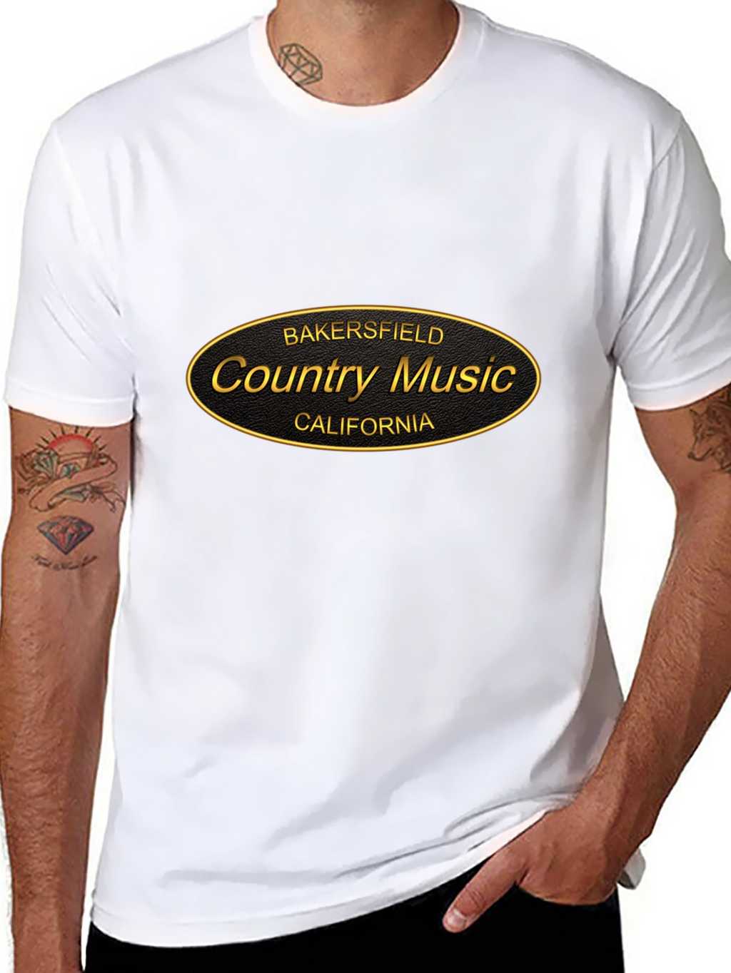 Bakersfield Country Music Black T-Shirt