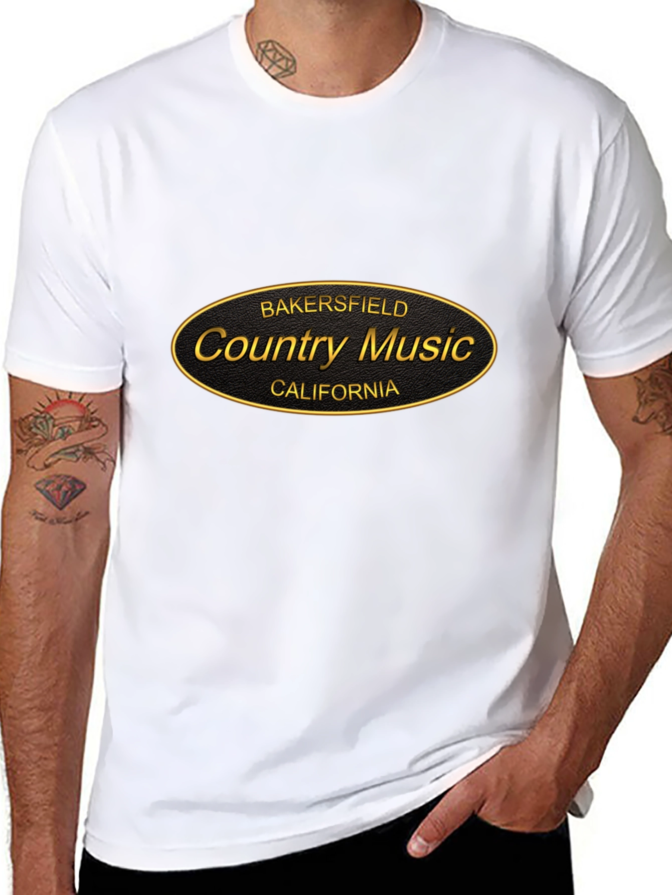 Bakersfield Country Music Black T-Shirt