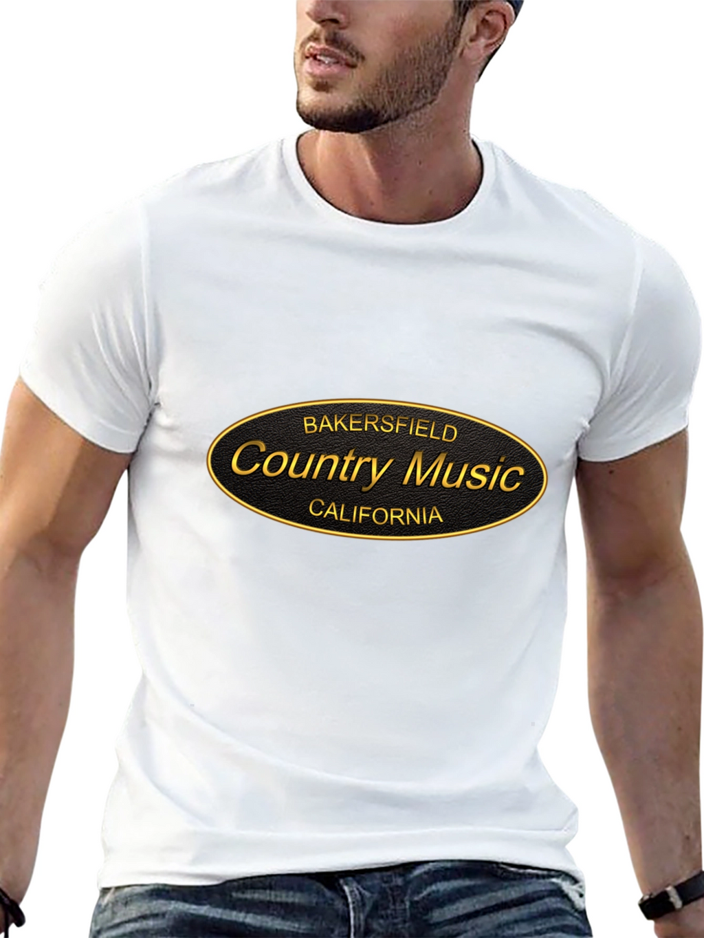 Bakersfield Country Music Black T-Shirt