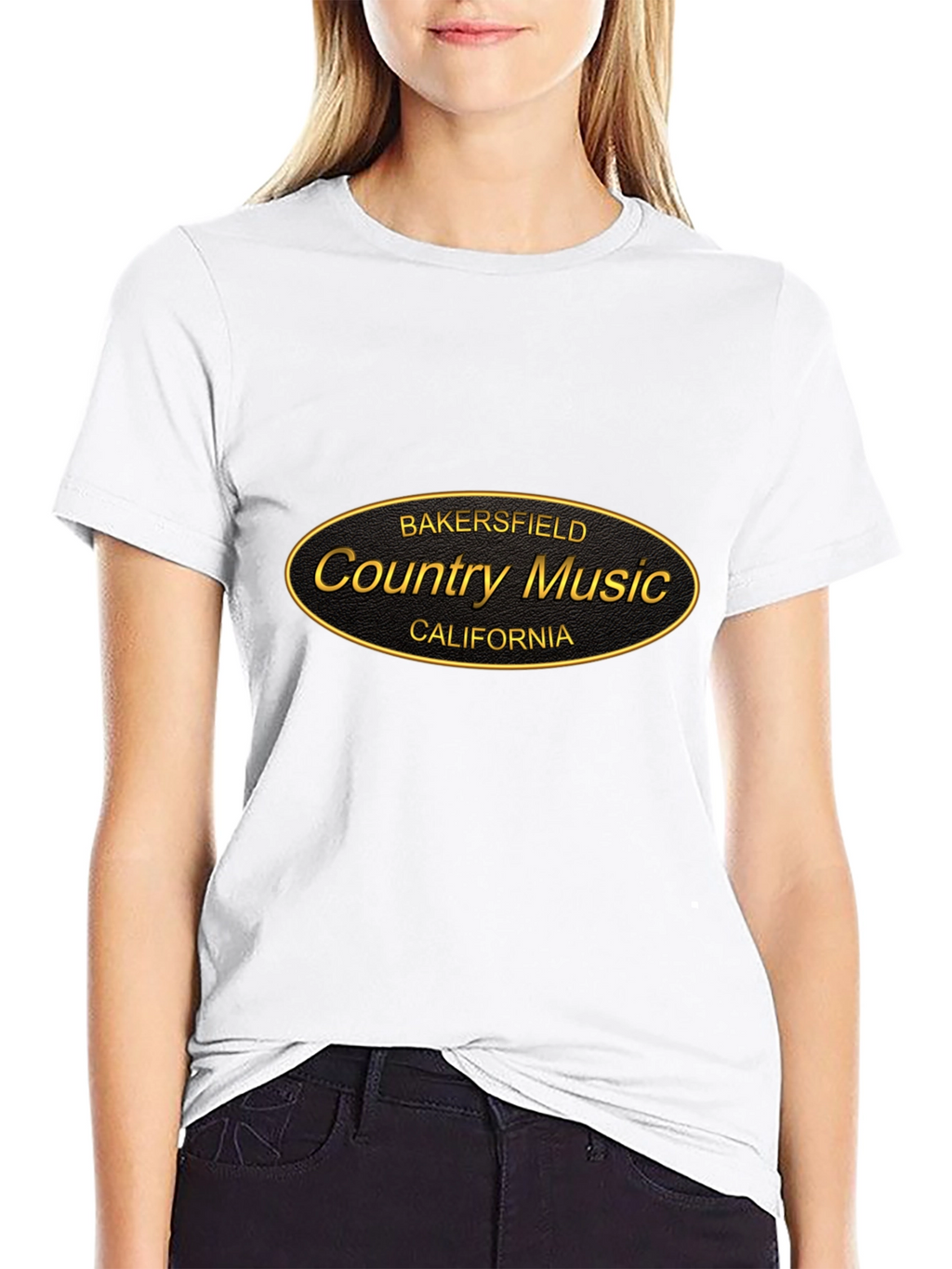 Bakersfield Country Music Black T-Shirt