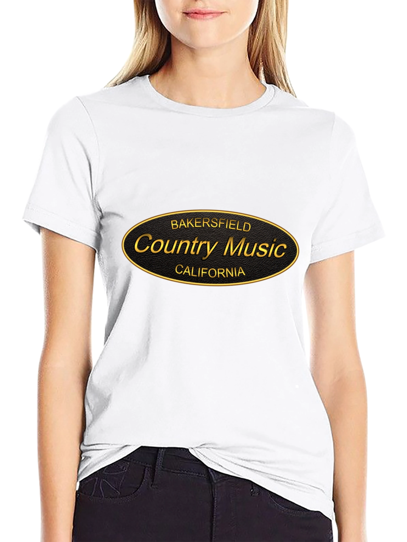 Bakersfield Country Music Black T-Shirt