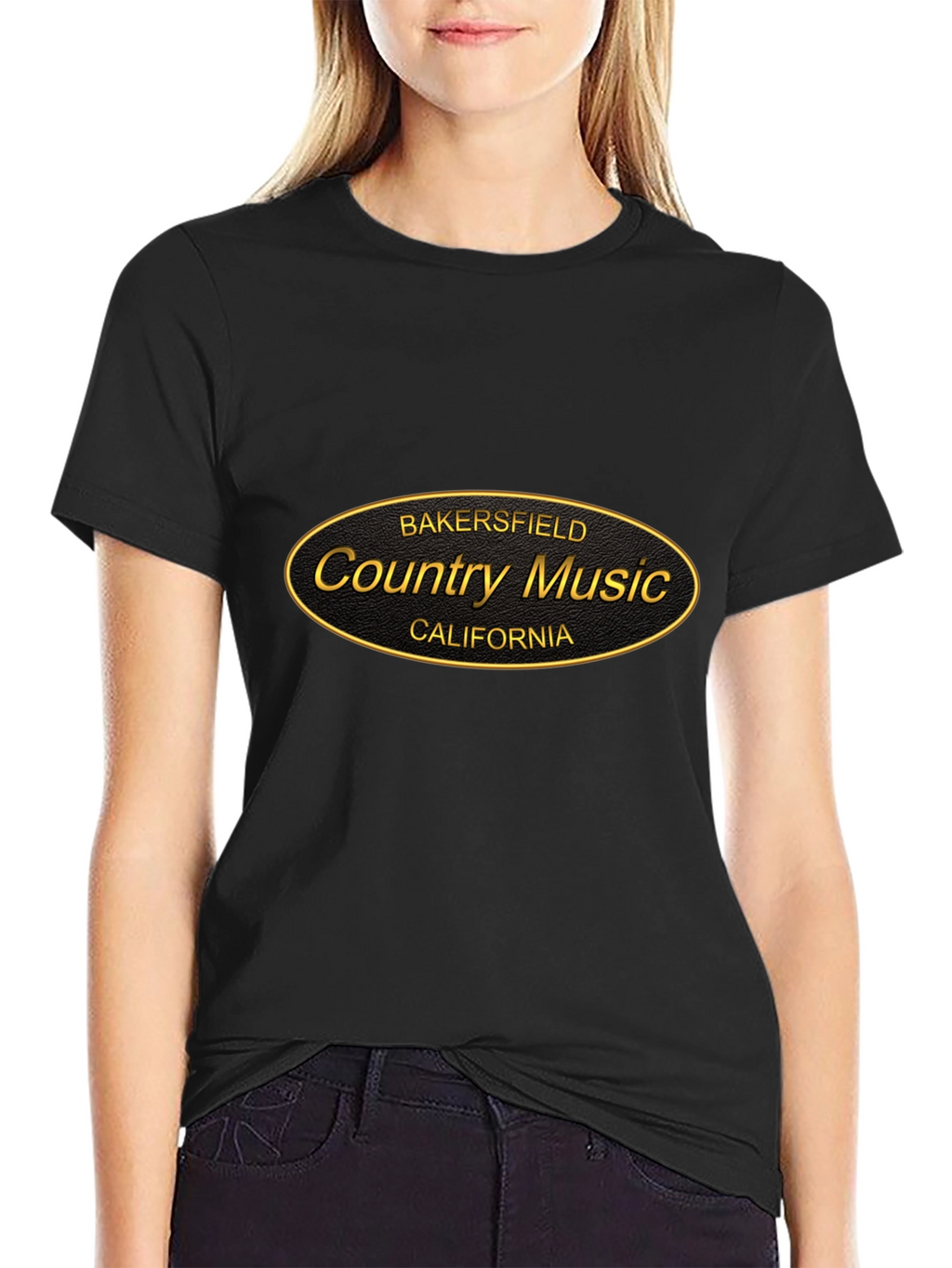 Bakersfield Country Music Black T-Shirt