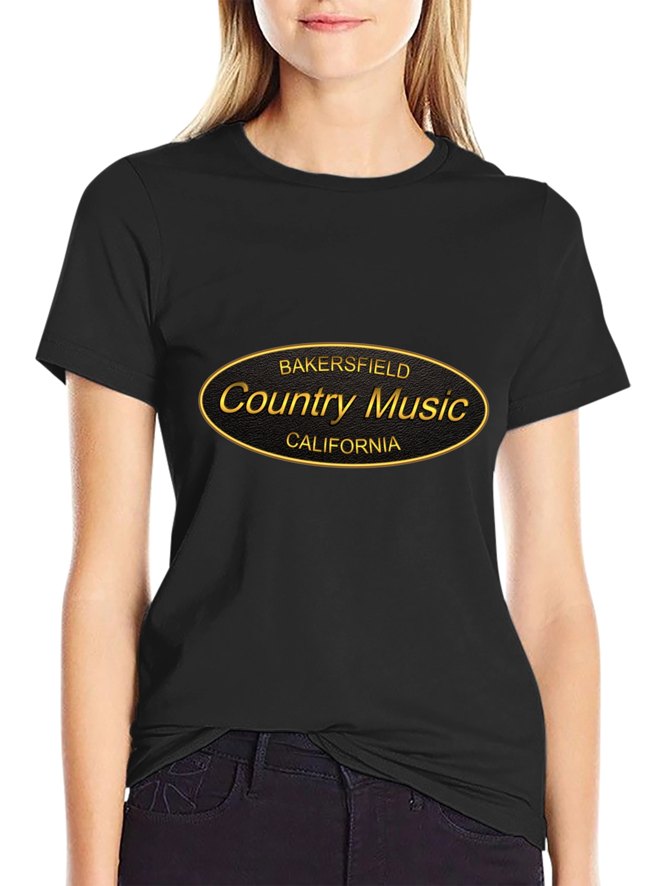 Bakersfield Country Music Black T-Shirt