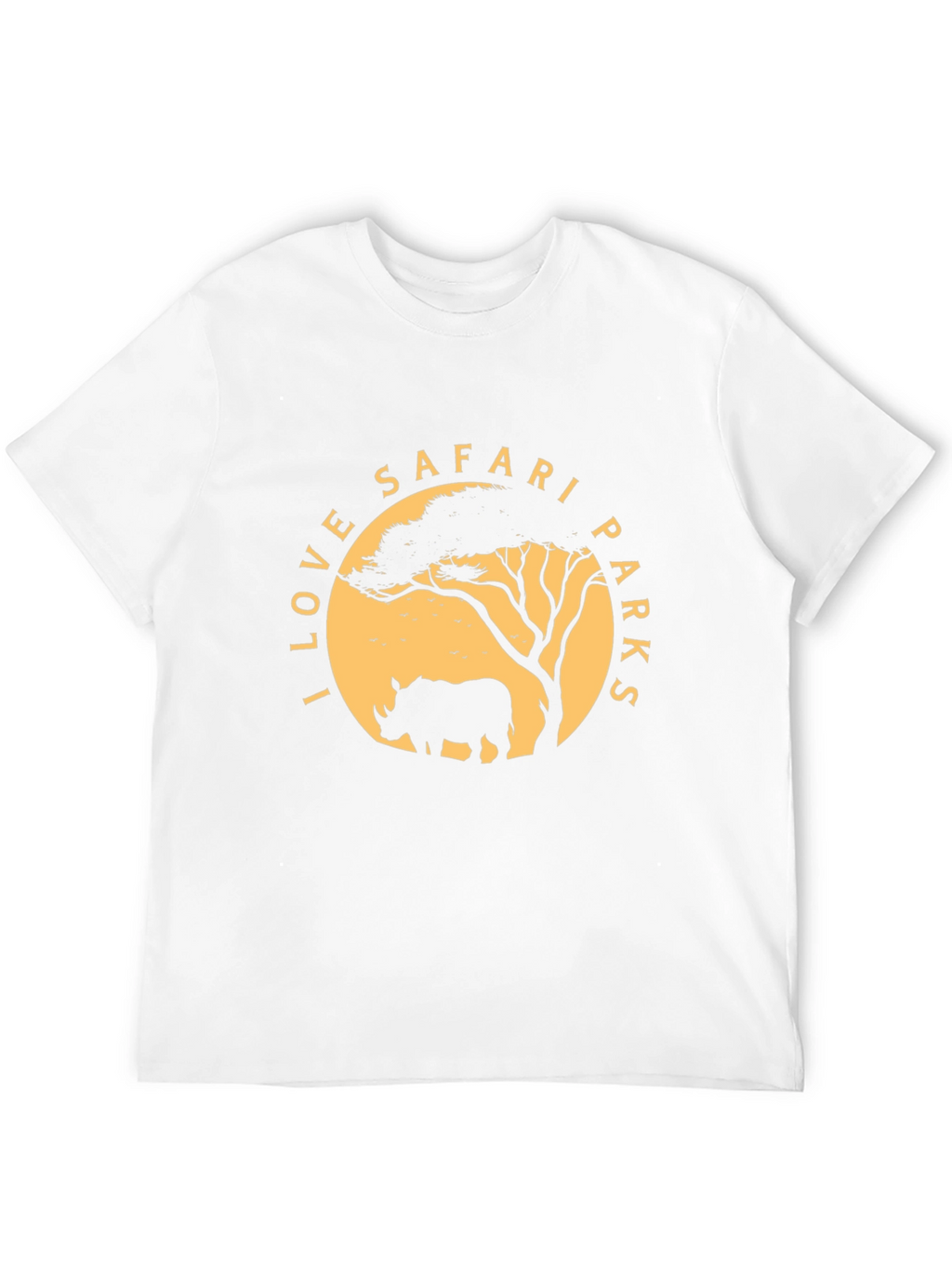 Safari Parks Graphic Tee - Mens Black Cotton T-Shirt