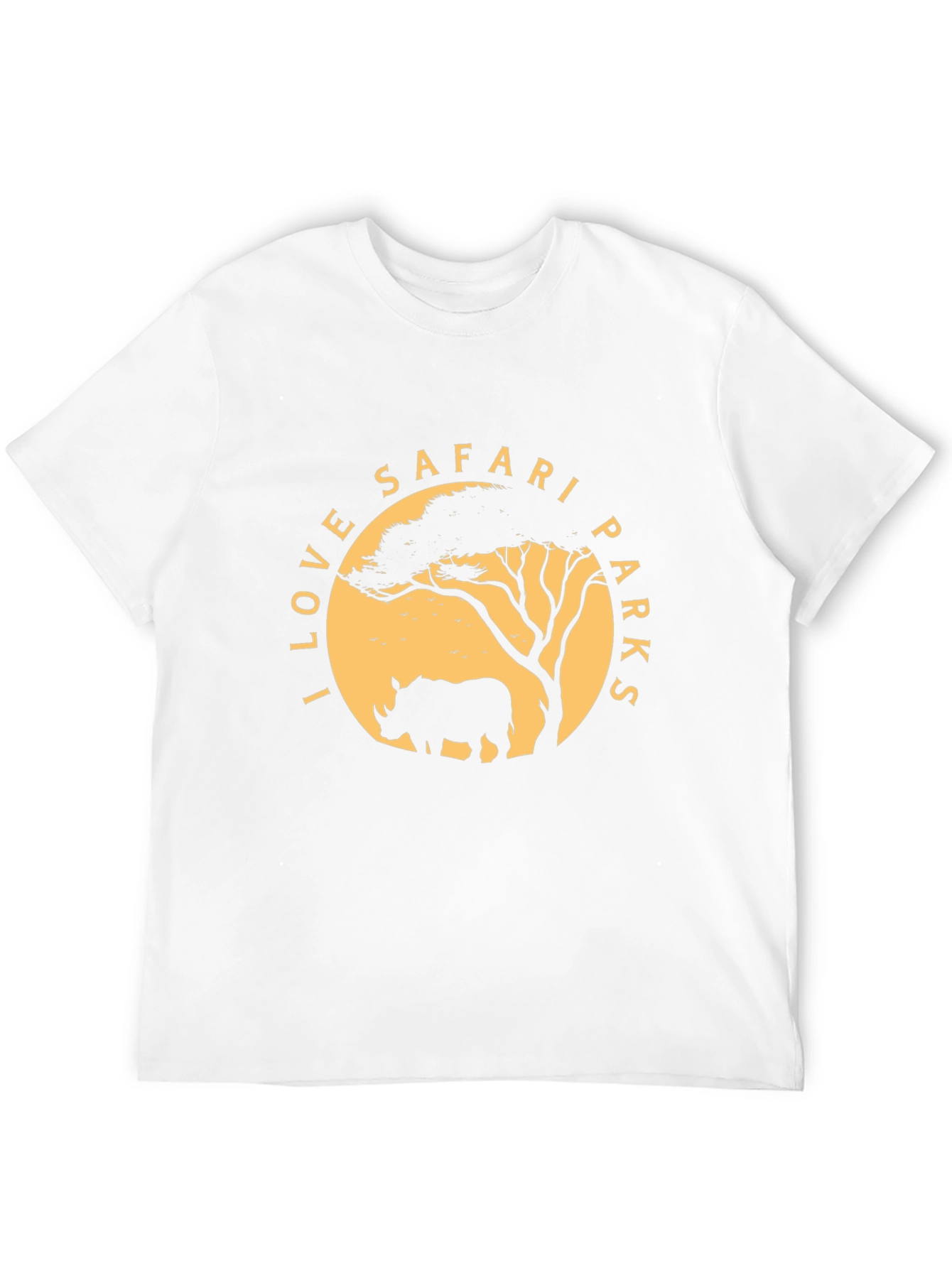 Safari Parks Graphic Tee - Mens Black Cotton T-Shirt