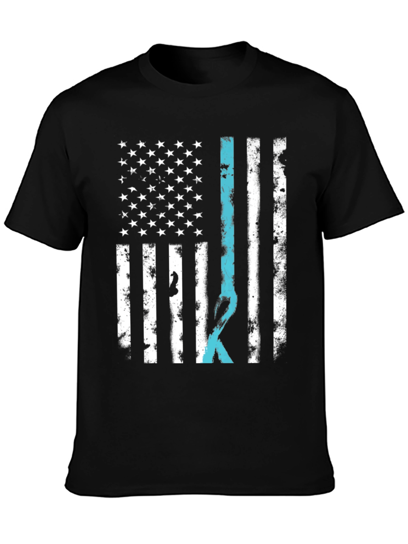 American Flag Ribbon Graphic Tee