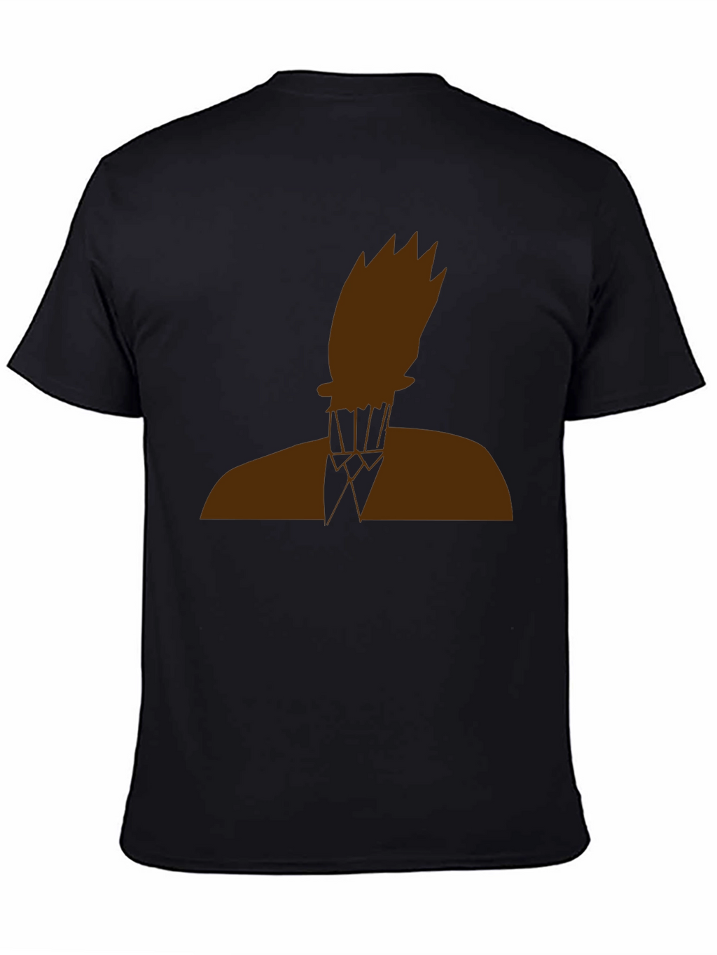 Abstract Silhouette Graphic Tee - Black