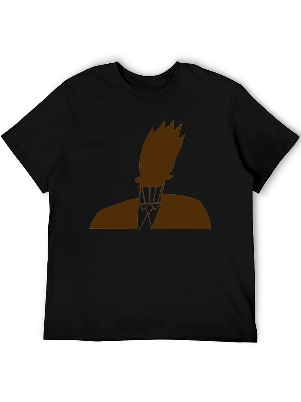 Abstract Silhouette Graphic Tee - Black