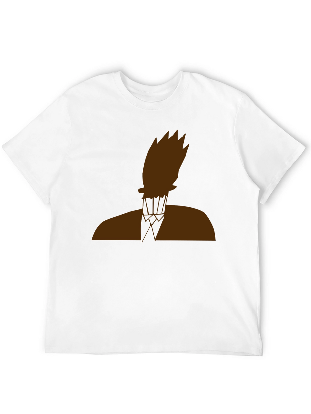 Abstract Silhouette Graphic Tee - Black