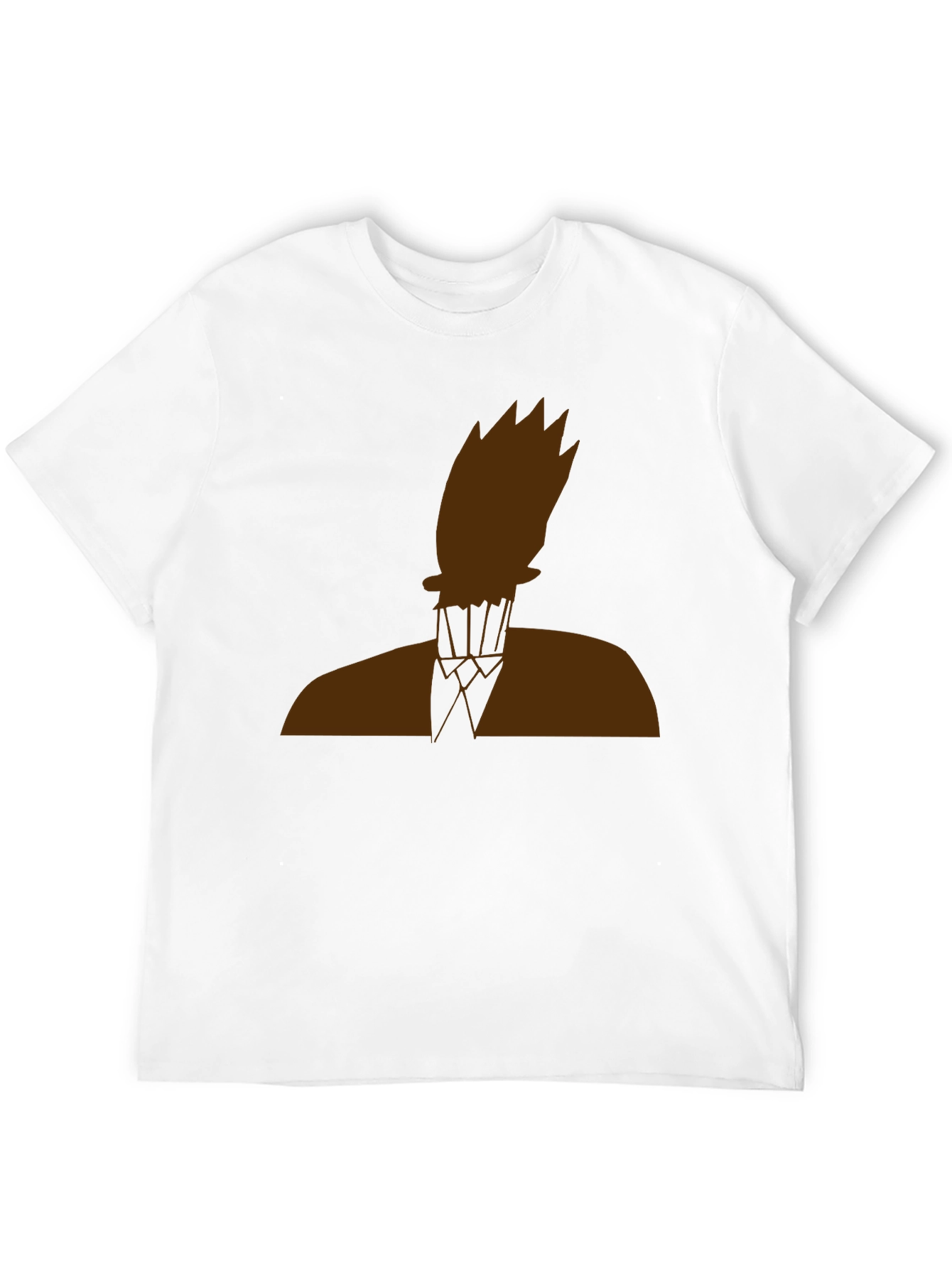 Abstract Silhouette Graphic Tee - Black