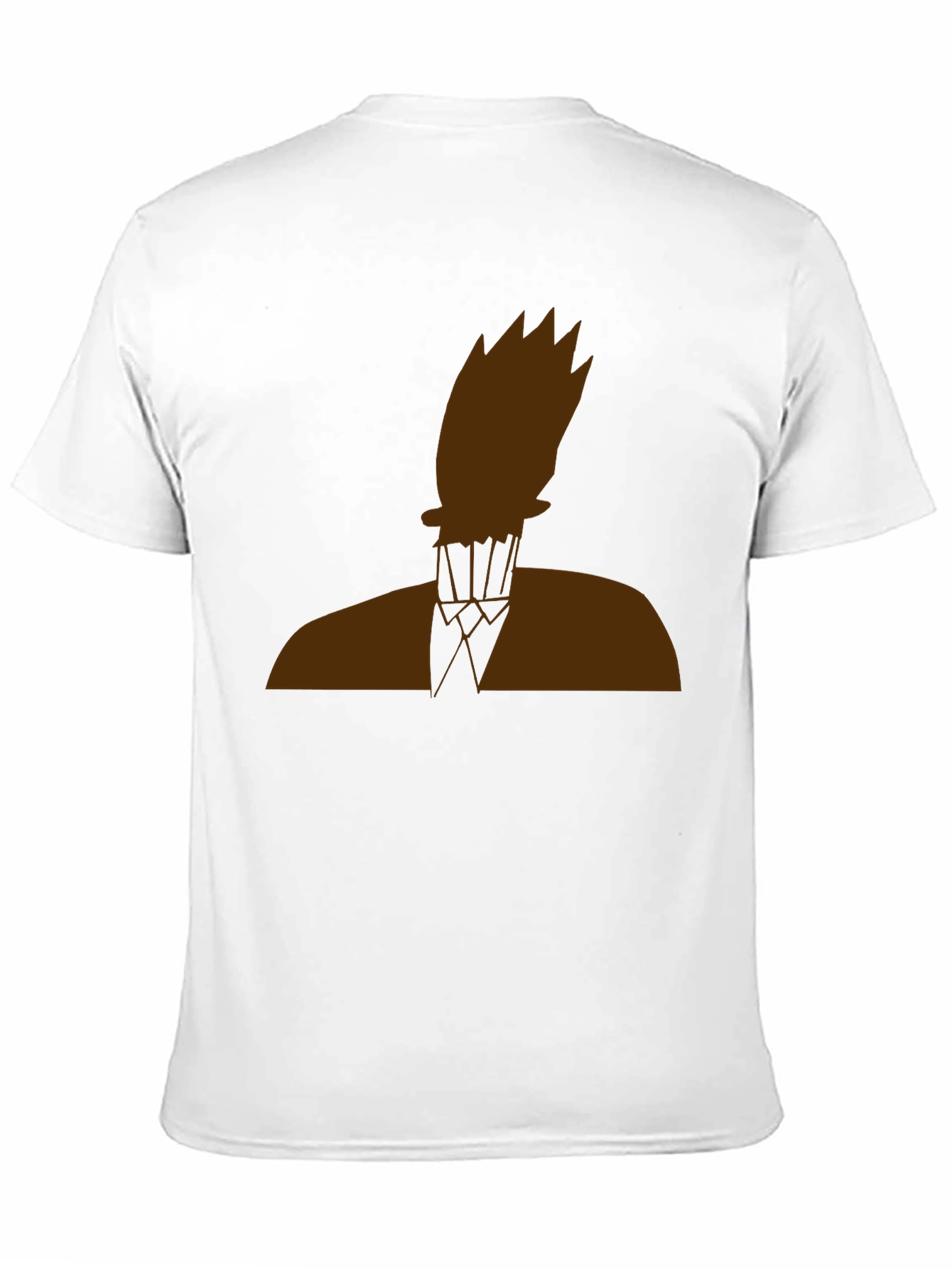 Abstract Silhouette Graphic Tee - Black