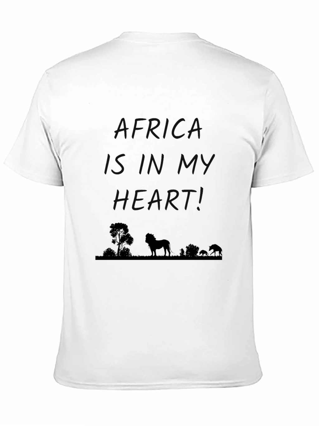 Africa Is In My Heart Black Graphic Tee