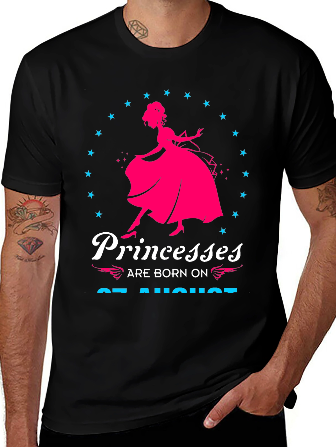 Princesses Born on August T-Shirt