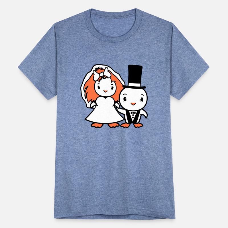 2 Birds Wedding Dress Couple Ducks Man Woman Fun