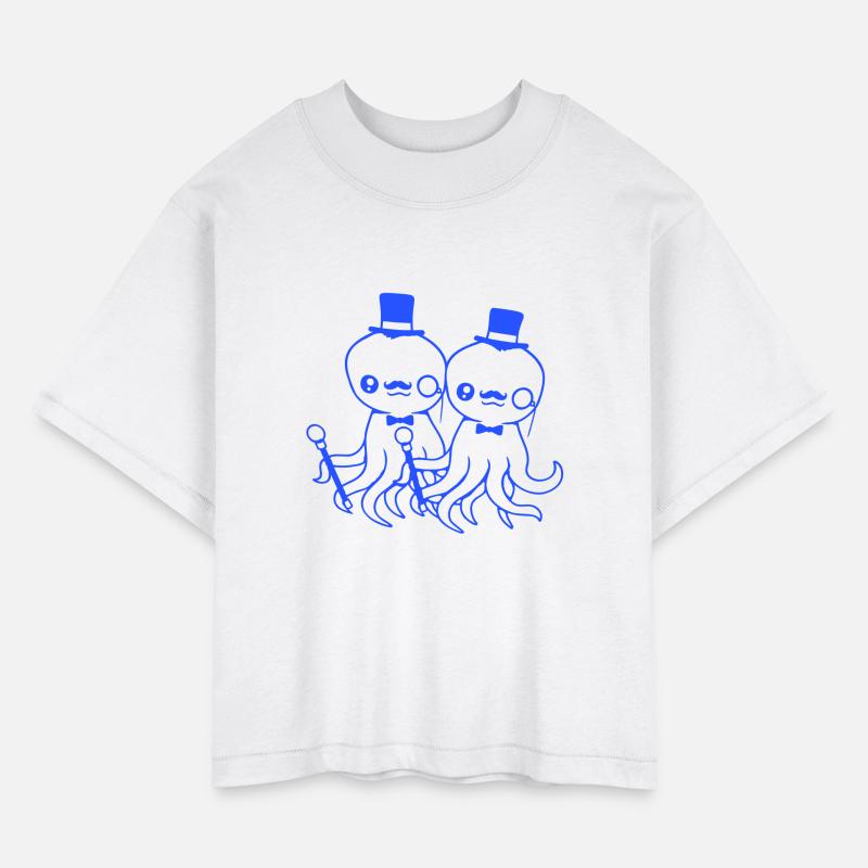 2 octopus sir hat monocle glasses two rich friends