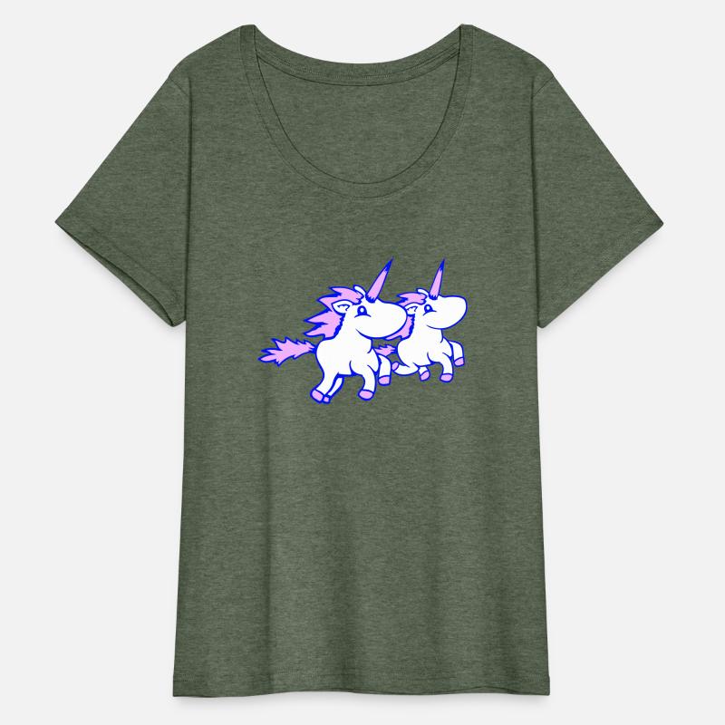 2 unicorns team riding fast gallop crew friends