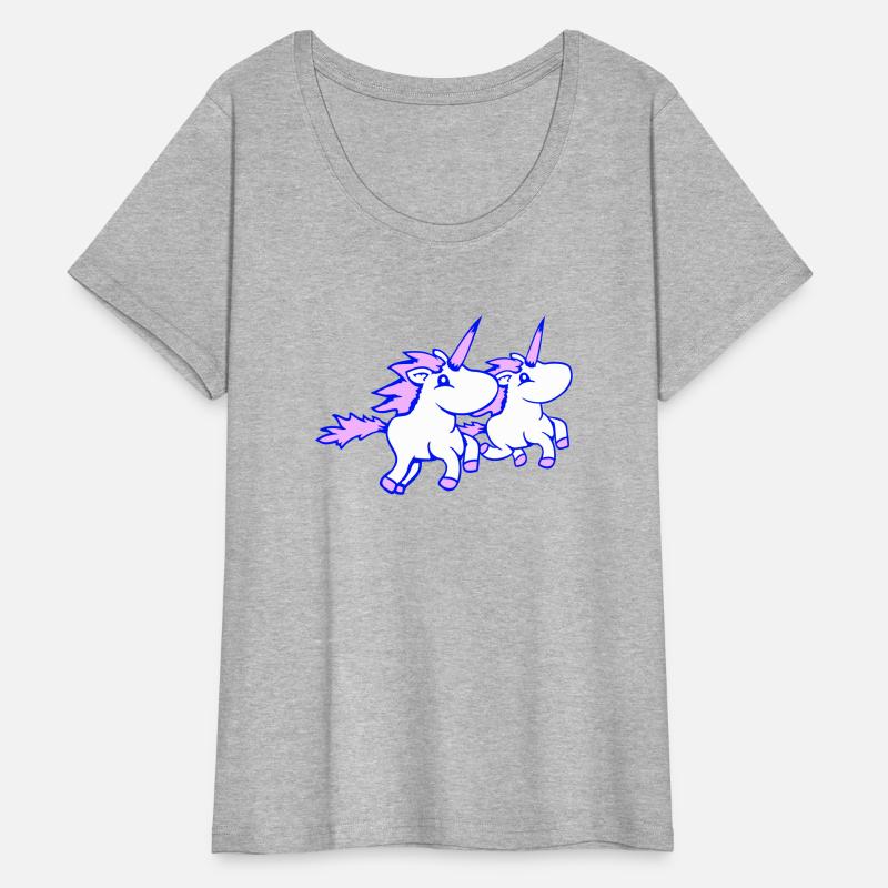 2 unicorns team riding fast gallop crew friends