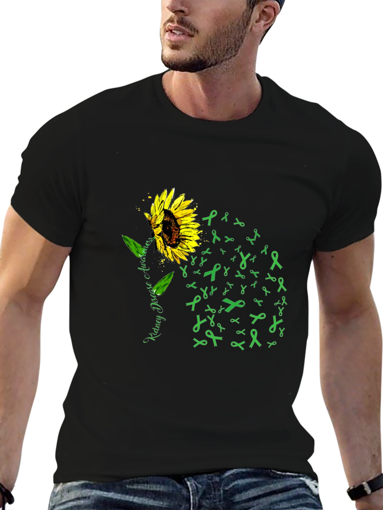 Kidney Disease Awareness Sunflower T-Shirt