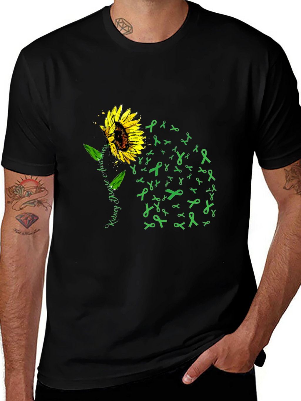 Kidney Disease Awareness Sunflower T-Shirt