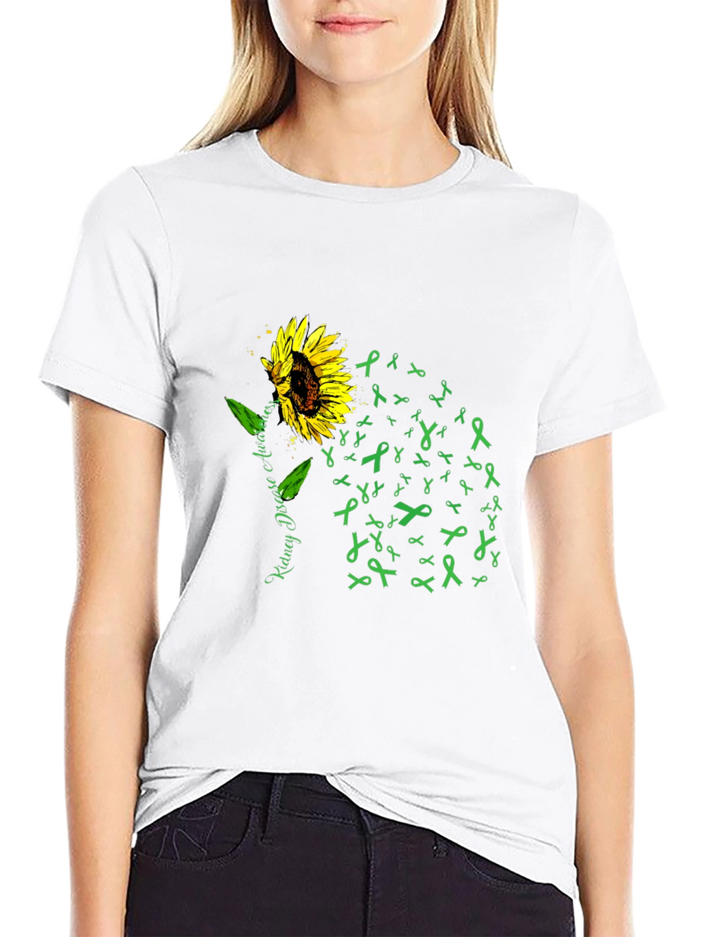 Kidney Disease Awareness Sunflower T-Shirt