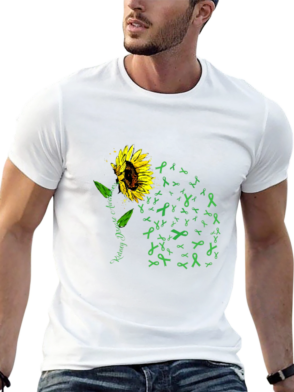 Kidney Disease Awareness Sunflower T-Shirt