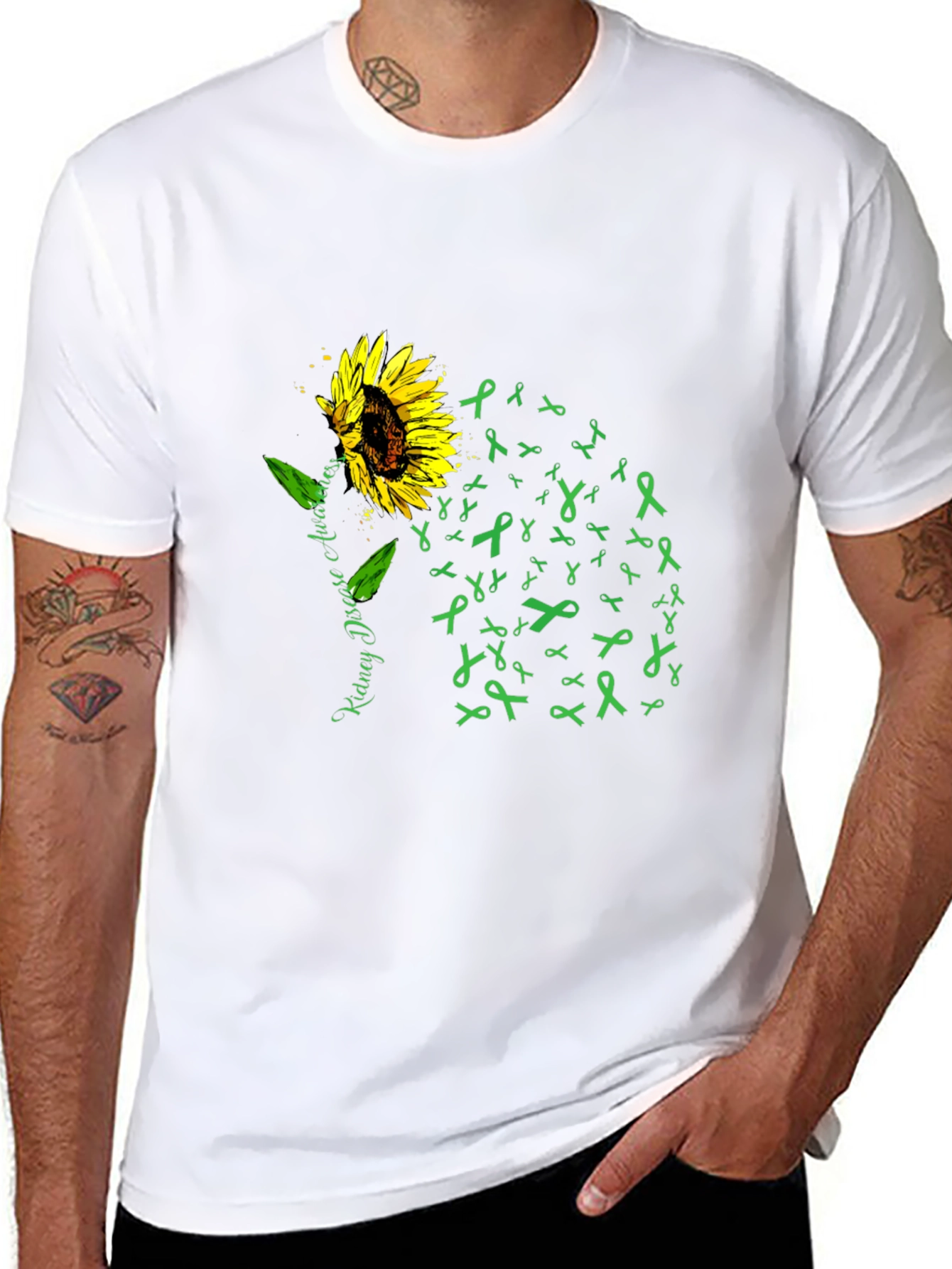 Kidney Disease Awareness Sunflower T-Shirt