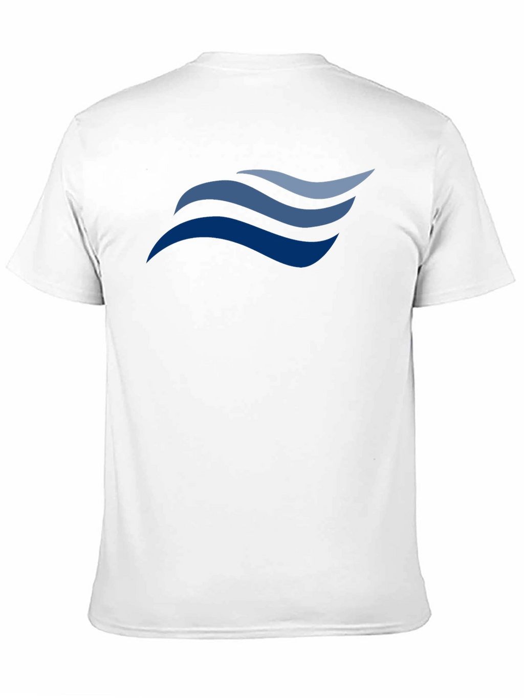 Stylish Black T-Shirt with Wave Design