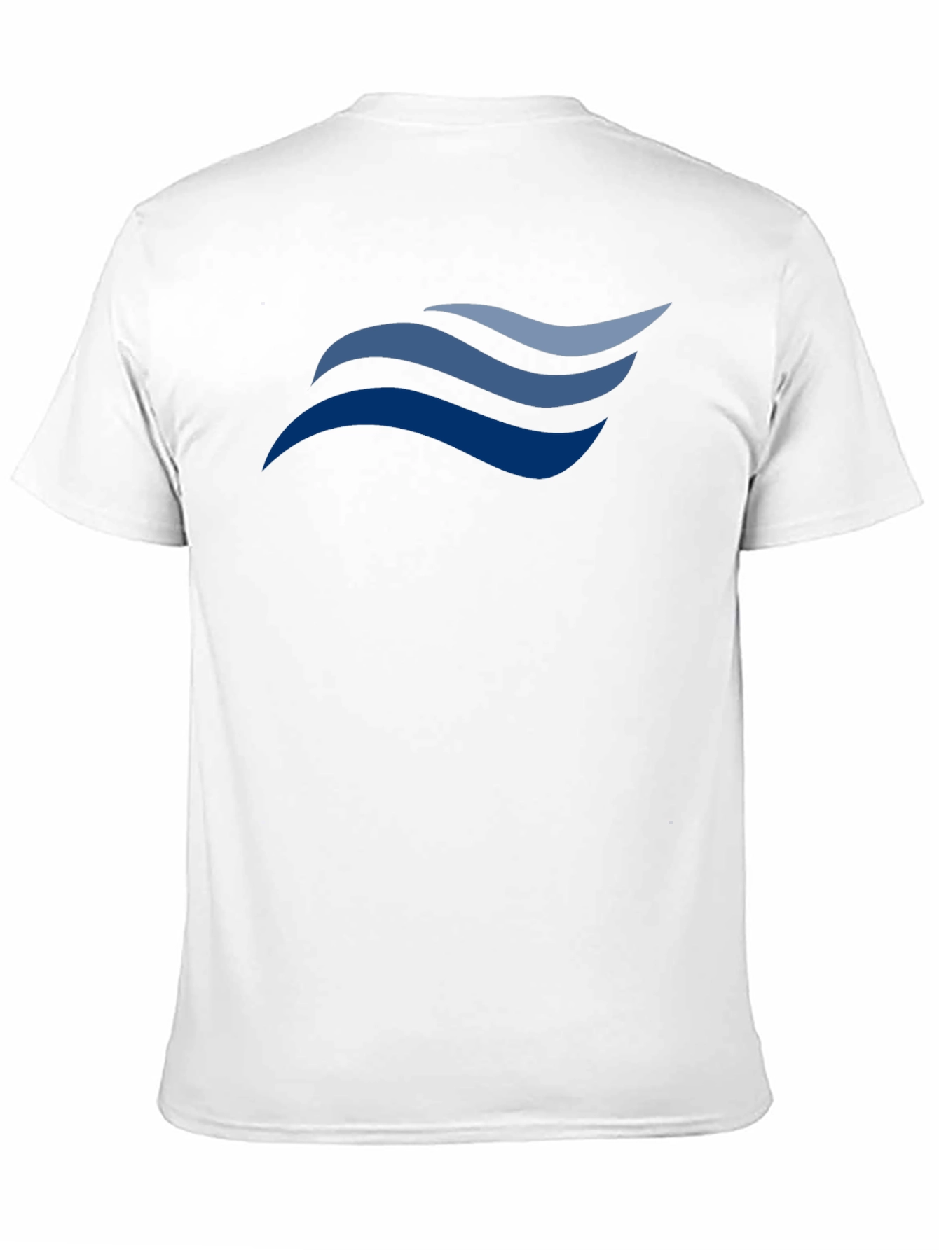 Stylish Black T-Shirt with Wave Design