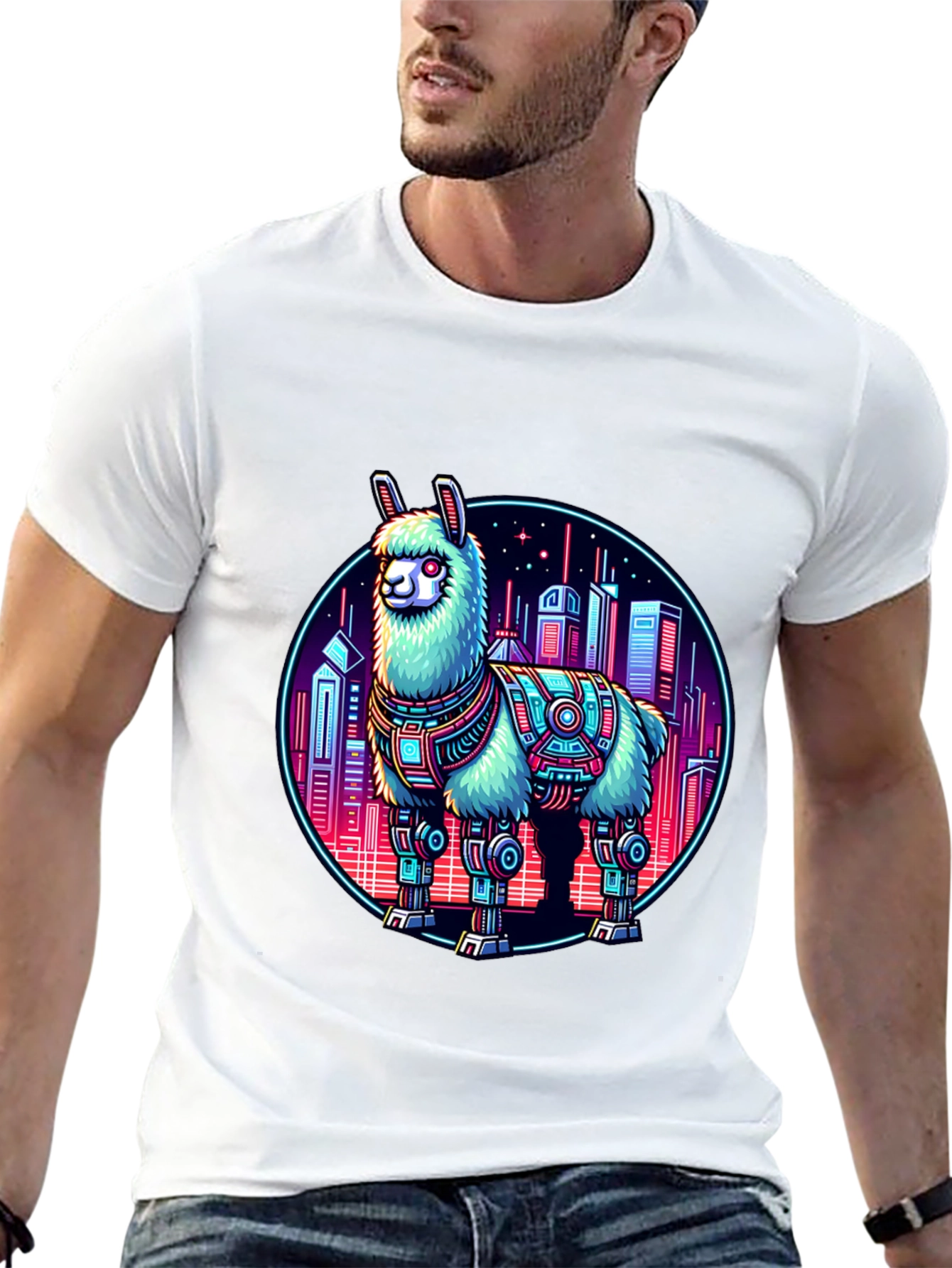 Cyberpunk Llama T-Shirt