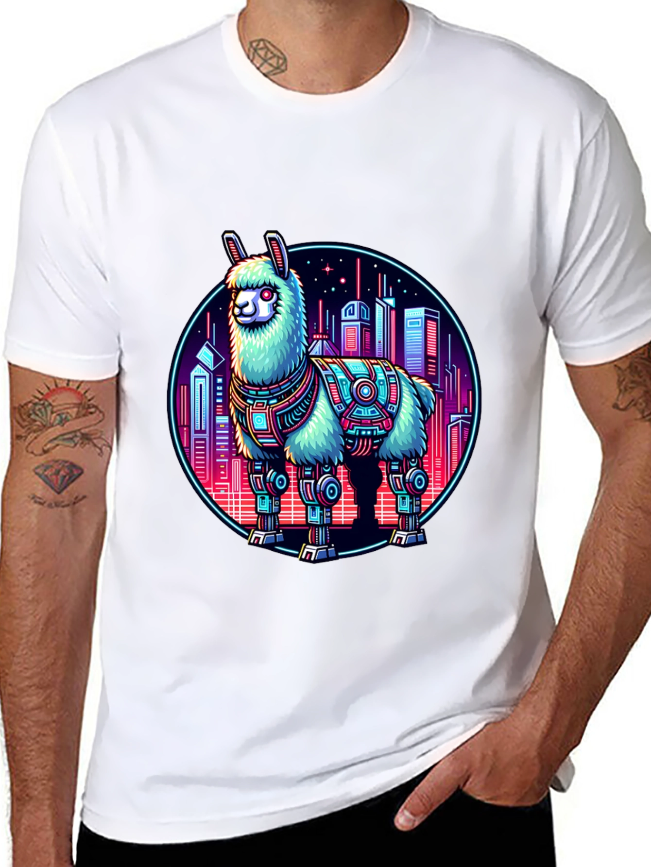 Cyberpunk Llama T-Shirt