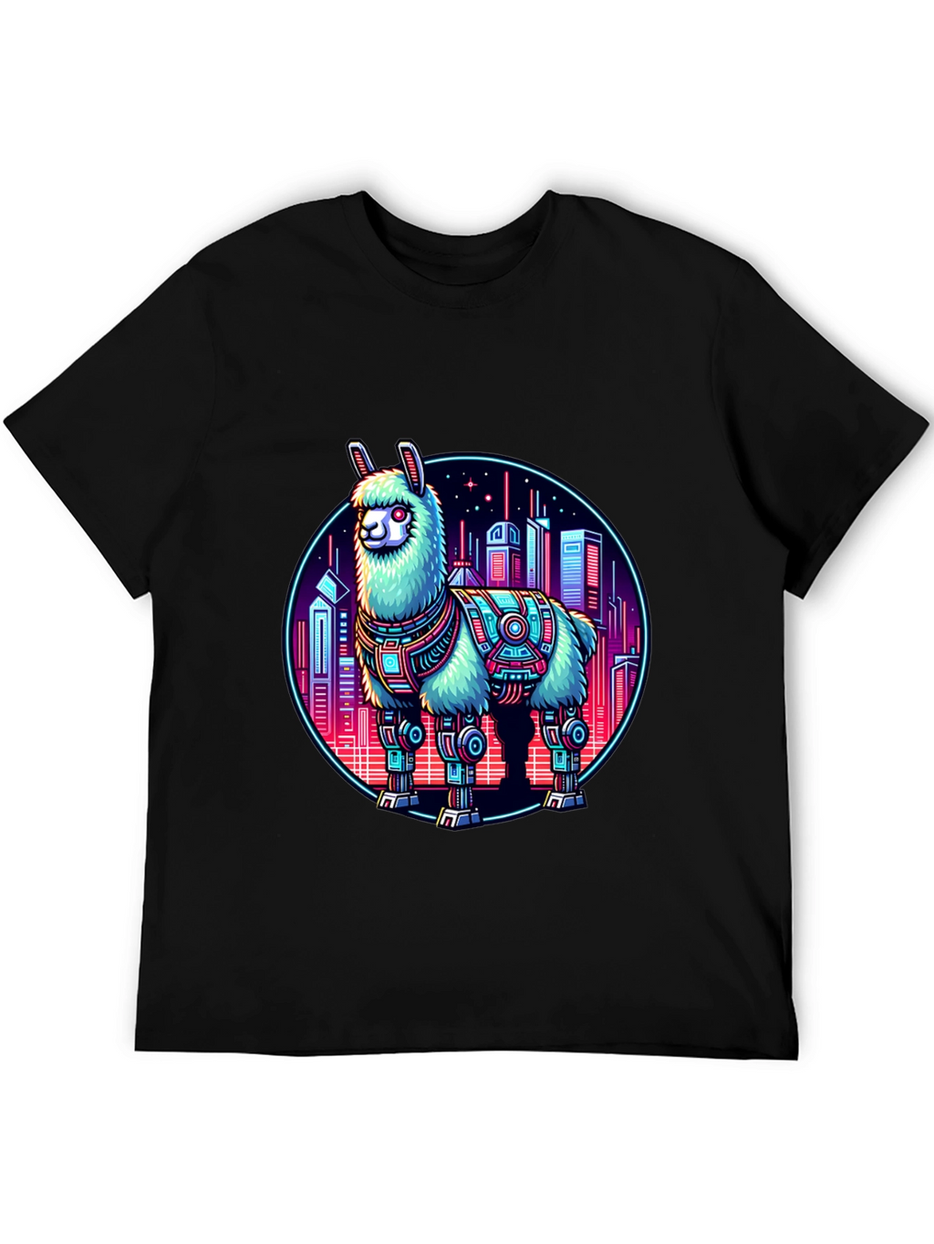 Cyberpunk Llama T-Shirt